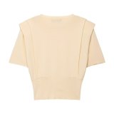Fashion Casual Shoulder-Padded Knit Top