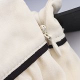Contrast Trim Pleated Blouse and Skirt Set