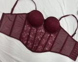 Lace Shapewear Sexy Bustier Top Sleeveless Front Long Back Short Belly Control Corset