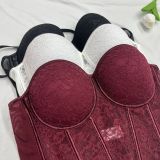 Lace Shapewear Sexy Bustier Top Sleeveless Front Long Back Short Belly Control Corset
