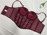 Lace Shapewear Sexy Bustier Top Sleeveless Front Long Back Short Belly Control Corset