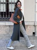 Luxury Double-Faced Wool Blend Trench Coat