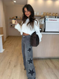Five-Star Denim Pants