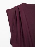 Pleated Detail Top with Statement Padded Shoulders