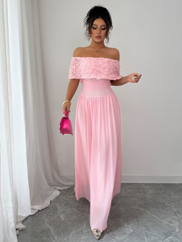 Elegant Strapless Maxi Dress |
