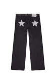 Star Print Crystal-Embellished Jeans