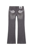 Star Print Crystal-Embellished Jeans