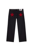 Star Print Crystal-Embellished Jeans