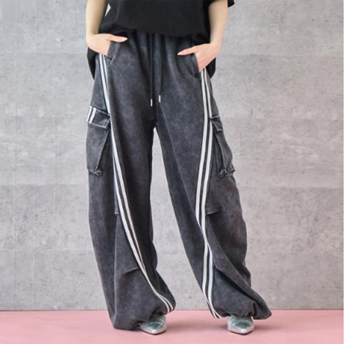 Striped Wide-Leg Trousers