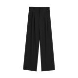 Women's High Waist Wide Leg Dressy Casual Trousers