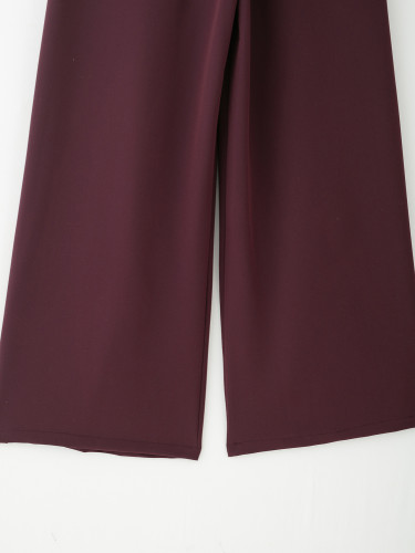 Double Pleated Belted Trousers