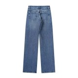 High-Rise Tapered Denim Jeans
