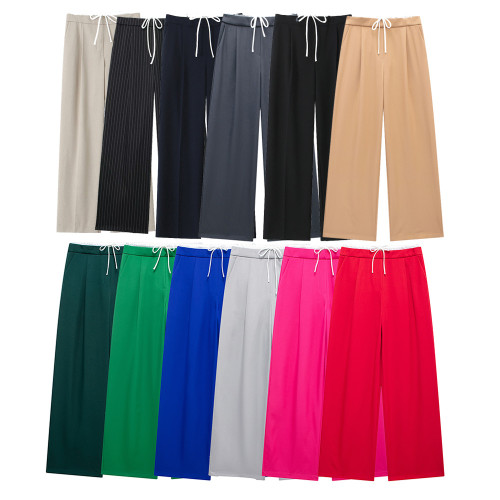 Women's Contrast Strap Design Pants