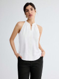Solid Color Halter Sleeveless Top