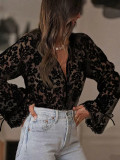 Women's Fashion Sheer Lace Blouse