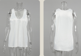 Satin Deep V Neck Vest Top