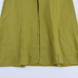 Slim-Fit Linen Midi Dress