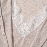 Women's Spring/Fall Layered Lace Blouse