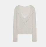 Women's Spring/Fall Layered Lace Blouse