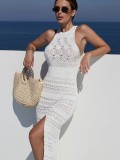 Women's Hollow Out Sleeveless Bikini Cover Up