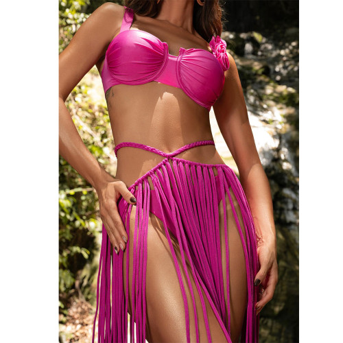 Women's Fringe Macramé Two-Piece Swimwear