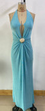 Tie-Waist Slimming Vacation Style Dress