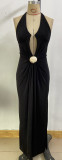 Tie-Waist Slimming Vacation Style Dress