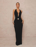 Tie-Waist Slimming Vacation Style Dress