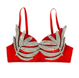 Silver 3D Crystal Outerwear Bustier