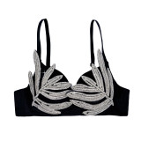 Silver 3D Crystal Outerwear Bustier
