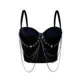 White Chain Diamond Corset