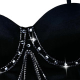 White Chain Diamond Corset
