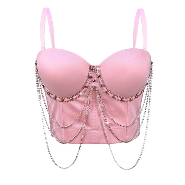 White Chain Diamond Corset