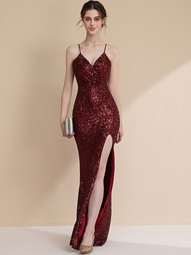 Sparkling Sequin Mermaid Evening Gown