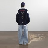 Loose Fit Embroidered Polo Neck Sweatshirt