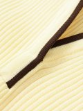 Sleeveless Ribbed Polo Knit Top