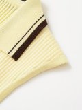 Sleeveless Ribbed Polo Knit Top