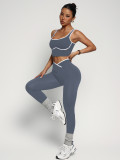 High-End Women's Sports Bra and Yoga Pants Set