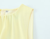 Unique Ruffled Midi Dress with Decorative Details