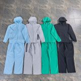 Collaborative Streetwear Zip-Up Hooded Jacket and Straight Pants Sports Leisure Set