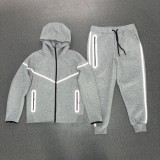 Reflective Air Layer Cotton Hooded Jacket
