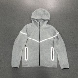 Reflective Air Layer Cotton Hooded Jacket
