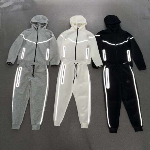 Reflective Air Layer Cotton Hooded Jacket