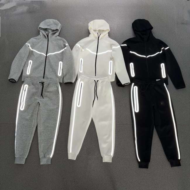Reflective Air Layer Cotton Hooded Jacket