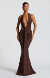 Elegant Backless Halter Bodycon Dress