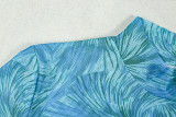 Printed Spliced Women's A-Line Dress