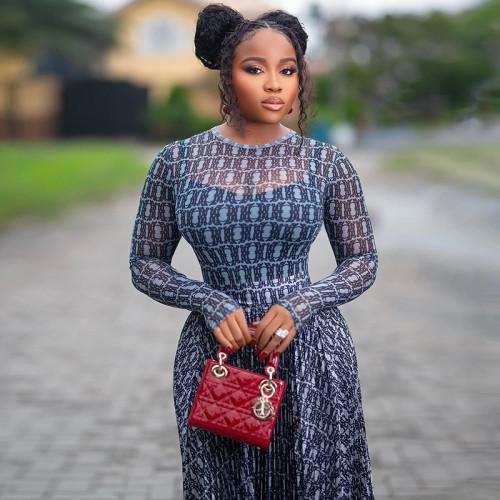 Printed Street-Style A-Line Dress