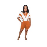 Casual Batwing Sleeve Sports Set: Short Sleeve Top & Shorts