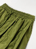 Slim Fit Top & Wide Leg Lace Panel Pants Set