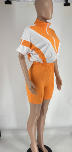Casual Batwing Sleeve Sports Set: Short Sleeve Top & Shorts